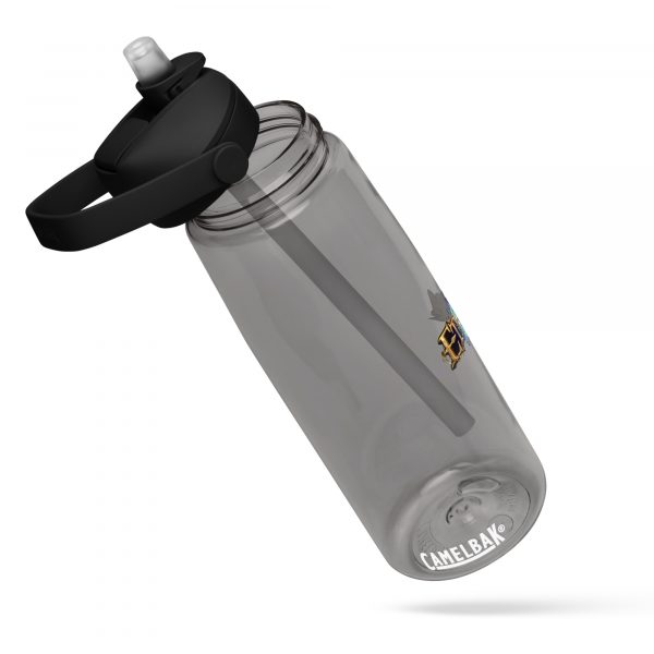 Flip straw water bottle